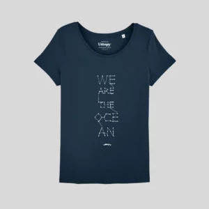 Uttopy Camiseta Mujer Azul “We are the Ocean”